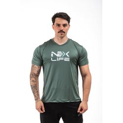 Camiseta Dry Fit Masculina Nexlife - Verde Militar - Nex Life