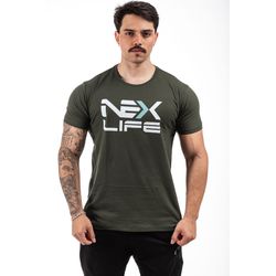 Camiseta Tradicional Algodão VERDE MUSGO - Nex Life