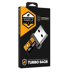 Cartão de Memória Turbo 64GB U3 + Adaptador Pendri... - Nicolucci