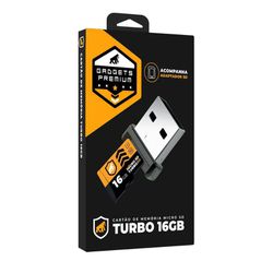 Cartão de Memória Turbo 16GB U1 + Adaptador Pendri... - Nicolucci