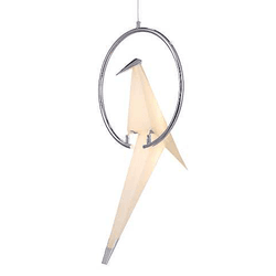 PENDENTE BIRD CROMADO - Nicolucci