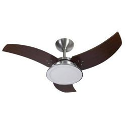 Ventilador de Teto Venom Led 24W Escovado/Tabaco 1... - Nicolucci