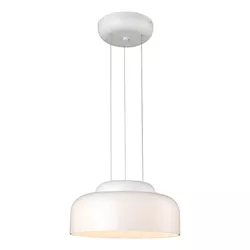 PENDENTE GAMELA OPALINO / BRANCO LED 10W 3000K 400... - Nicolucci