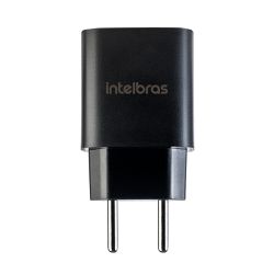 CARREGADOR COM 1 PORTA USB-C PRETO INTELBRAS - Nicolucci