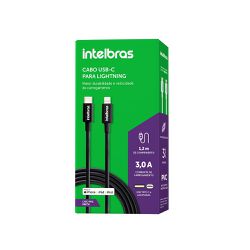 CABO USB LIGHTNING 1,2M PVC PRETO - Nicolucci