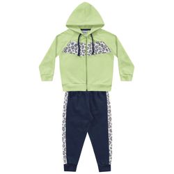 Conjunto Moletom Fakini Bebê Feminino Neon Tamanho... - Nilza Baby Kids