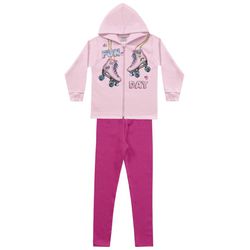 Conjunto Blusa Moletom com Legging Flanelada Fakin... - Nilza Baby Kids