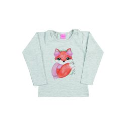 Blusa Bebê Manga Longa Dila Bebê Feminina 1-2-3 Ci... - Nilza Baby Kids