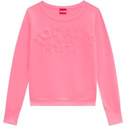 Blusa Manga Longa Amora Infantil Feminina Rosa Neo... - Nilza Baby Kids