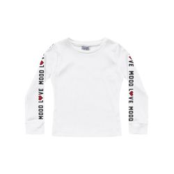Blusa Manga Longa Canelada Fakini Branca Tamanho 4... - Nilza Baby Kids