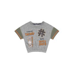 Blusa Fakini Infantil Feminina 4 ao 10 - Cinza - 6... - Nilza Baby Kids
