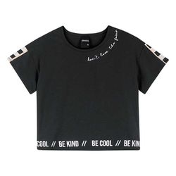 Blusa Amora Feminina 12 ao 18 - Preta - 69618 - Nilza Baby Kids