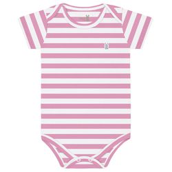 Body Kiko Baby Bebê Feminino RN ao G - Rosa Listra... - Nilza Baby Kids