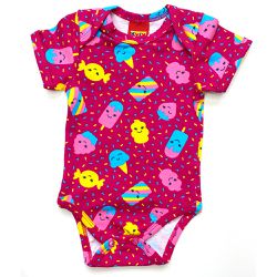 Body Kyly Bebê Feminino Pink - 66102-P - Nilza Baby Kids