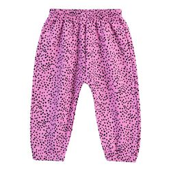 Calça Moletom Dila Bebê Feminina Rosa Estampada Ta... - Nilza Baby Kids