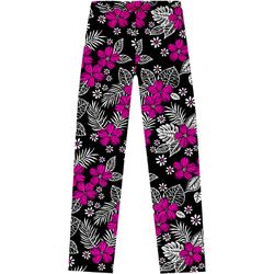 Legging Kyly Infantil Feminino 10 ao 16 - Preta Fl... - Nilza Baby Kids