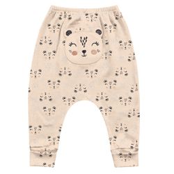 Calça Mijão Kiko Baby Bebê Feminino Rosê Estampada... - Nilza Baby Kids