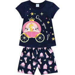 Pijama Kyly Infantil Feminino Princesa - 66237 - Nilza Baby Kids