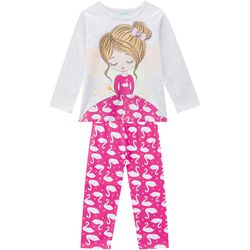 Pijama Manga Longa Kyly Infantil Feminino Tamanho ... - Nilza Baby Kids