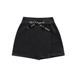 Short Saia Fakini Infantil Feminino 4 ao 10 Preto ... - Nilza Baby Kids