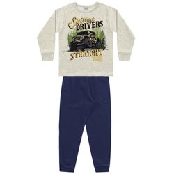 Conjunto Moletom Fakini Infantil Masculino Cinza T... - Nilza Baby Kids