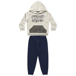 Conjunto Moletom Fakini Bebê Masculino Tamanho 1 a... - Nilza Baby Kids