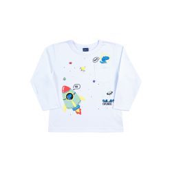 Camiseta Manga Longa Dila Bebê Masculina Dinossaur... - Nilza Baby Kids