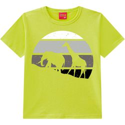 Camiseta Kyly Infantil Masculina 4-6-8 - Verde Lim... - Nilza Baby Kids