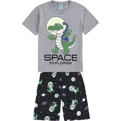 Pijama Kyly Bebê Masculino 1-2-3 Jacaré - 67838 - Nilza Baby Kids