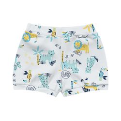 Short Kiko Baby Bebê Masculino RN ao G - Azul Clar... - Nilza Baby Kids