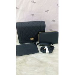 Bolsa Carteira e Porta Moeda Preto - Nina Store Multimarcas