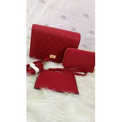 Bolsa Porta Moeda e Carteira Vinho - Nina Store Multimarcas