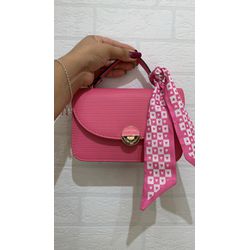 Bolsa Lenço Rosa - Nina Store Multimarcas