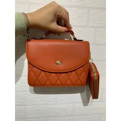 BOLSA CARTEIRA MARROM QUEIMADO - Nina Store Multimarcas