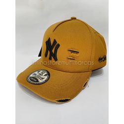 Bone New Era Caramelo/Preto - Nina Store Multimarcas