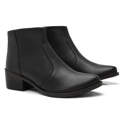 Bota Feminina Cano Curto Básica Casual Confortável... - NINE4 STORE