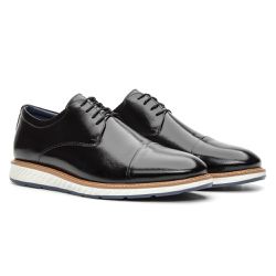 Sapato Casual Derby Premium em Couro Detalhe Clean... - NINE4 STORE