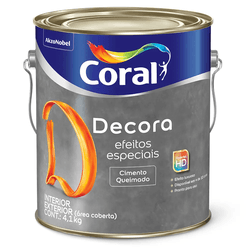 CORAL DECORA EFEITOS ESPECIAIS CIMENTO QUEIMADO BA... - Nobel Tintas