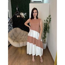 Vestido Sophia CAPUCCINO - 0010240012 - NOEMI NEVES