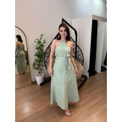 Vestido Sophia longuete VERDE - 0011900040 - NOEMI NEVES