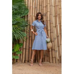 Chemise Maya Listrada BK AZUL - 0011850004 - NOEMI NEVES