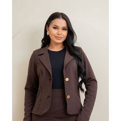 Blazer Fabiana MARROM - 0010870028 - NOEMI NEVES