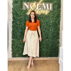 Blusa Thaila TELHA - 0008600056 - NOEMI NEVES