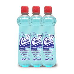 LIMPA VIDROS CENAP 12X500ML LOJA ( FARDO COM 12 UN... - MS IMPERIO COM. PRODS. P/ LIMPEZA E DESCATAVEIS LTDA - ME