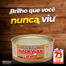 Cera Madewax Inc Para Madeira 12x400g Loja - 1446 - NORONHA PRODUTOS QUÍMICOS