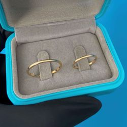 Par de Alianças Casamento Ouro 18k Amarelo 1.5mm A... - Nosso Sentimento