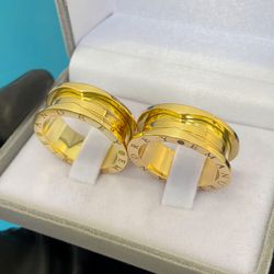 Par de Alianças Casamento Ouro 18k Amarelo 10mm Bv... - Nosso Sentimento