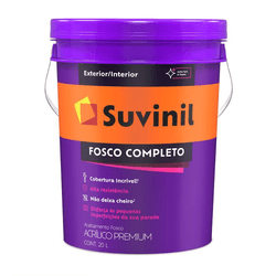 Tinta Fosco Completo Branco Neve 20L Suvinil - 200... - NOSSA LOJA - Tintas, Máquinas e Ferramentas