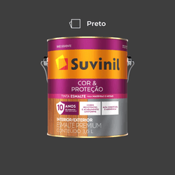 Tinta Esmalte Cor e Proteção Preto Fosco 3,6L Suvi... - NOSSA LOJA - Tintas, Máquinas e Ferramentas
