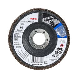 Disco Flap Bosch X421 Óxido de Aluminio Ø115mm G60... - NOSSA LOJA - Tintas, Máquinas e Ferramentas